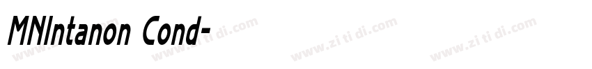 MNIntanon Cond字体转换 MNIntanon Cond字体转换